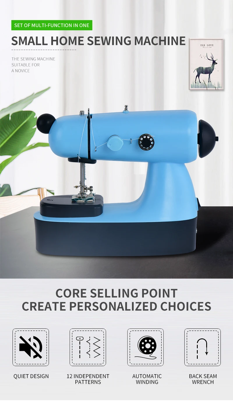 mini sewing machine household electric overlock sewing machine in dubai overlock sewing machine