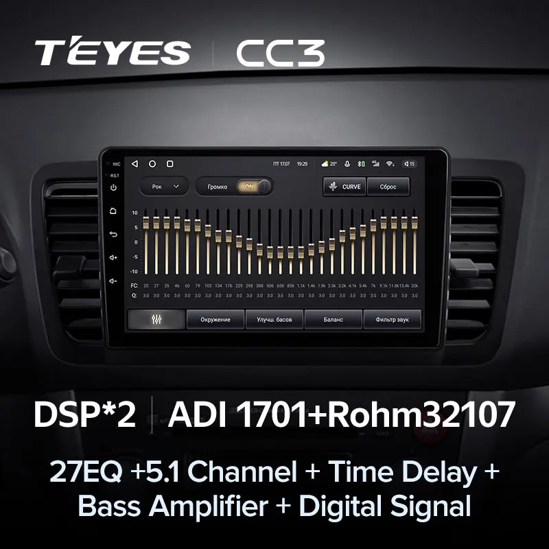 Автомагнитола TEYES CC3 для Subaru Outback 3 Legacy 4 2003-2009 мультимедийный видеоплеер навигация стерео GPS 2din 2