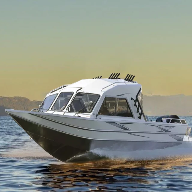 22ft  Fishing  Aluminium Closed Cabin High Speed Jet Boats