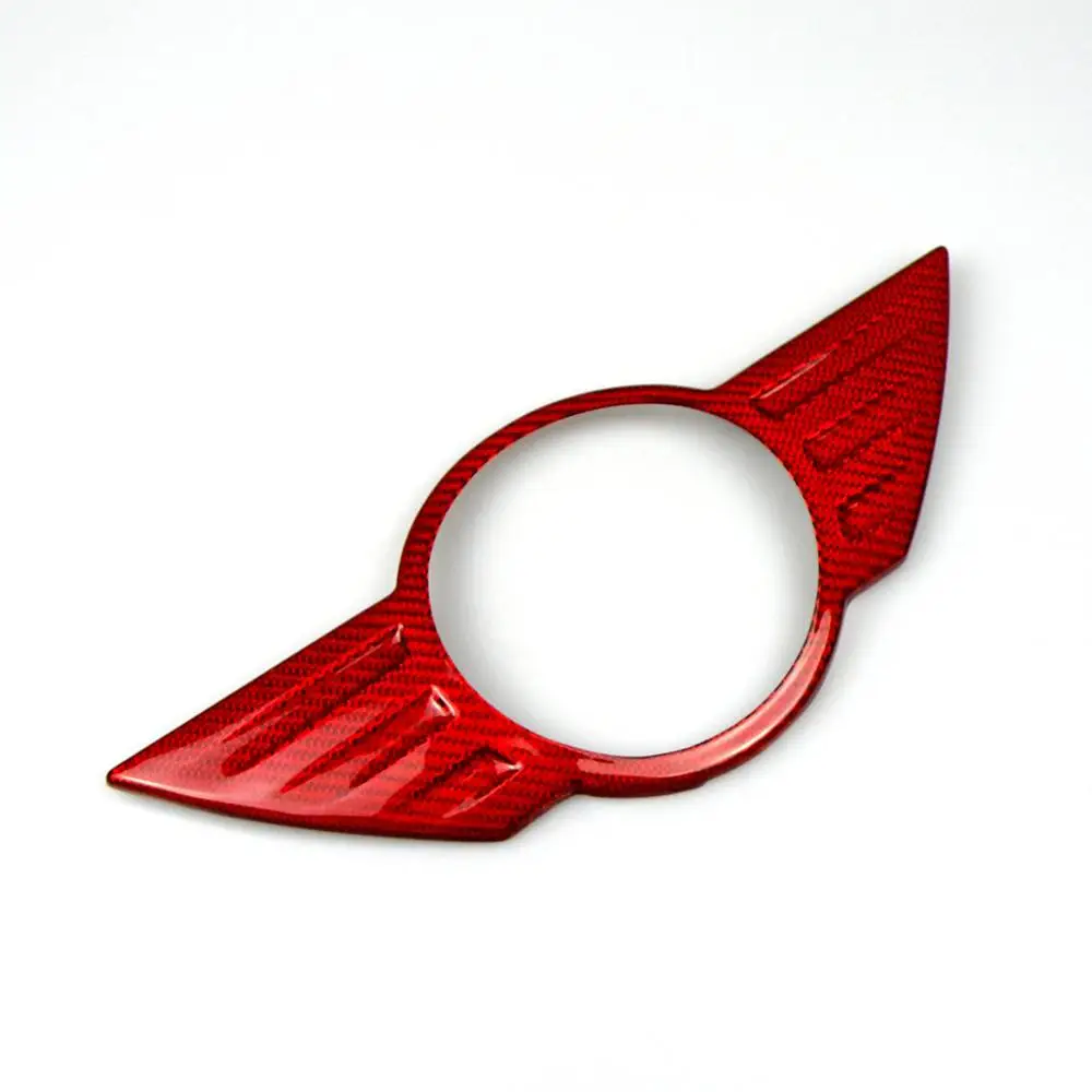 Carmon Real Carbon Fiber Mini Cooper Logo Emblem Cover Sticker Wing Cover For Mini Cooper F54 F55 F56 F57 R55 R56 R57 R58 R59
