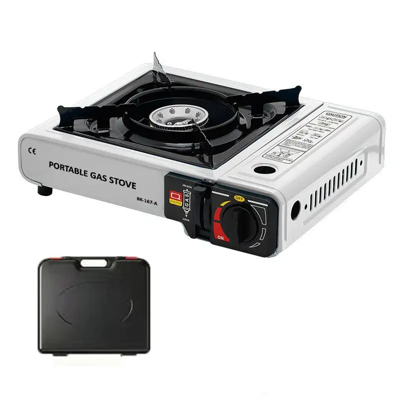 Ultralight Grill Bbq Butane Burning Folding Cooking Mini Burner Camping Outdoor Portable Gas Stove