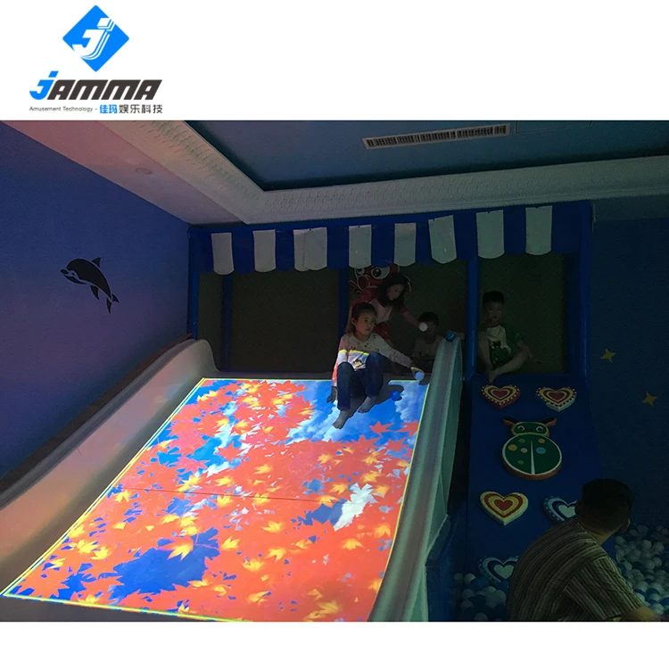 Indoor interactive floor kids game interactive floor 3d interactive projection