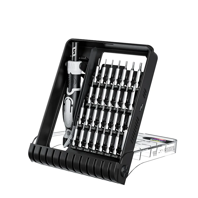 XITELI Precision Magnetic Bits Set Mini Tool Case Hard Drive Expert Screwdriver Set Mini Screwdriver Set Pocket Screwdriver Tool