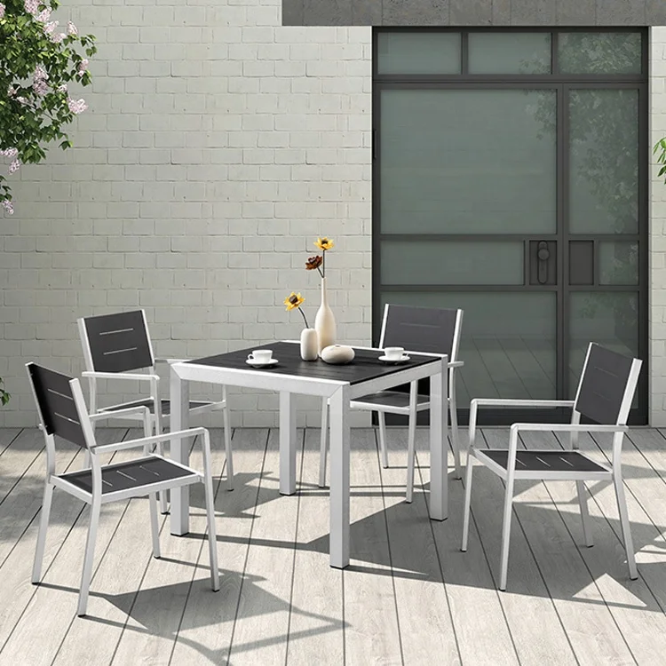 Classy outdoor backyrad dinning sets garden chair modern with