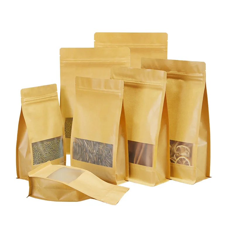 Wholesale High Quality Cheap Price Food Kraft Paper Bag Paper Handbag With Logo Printing