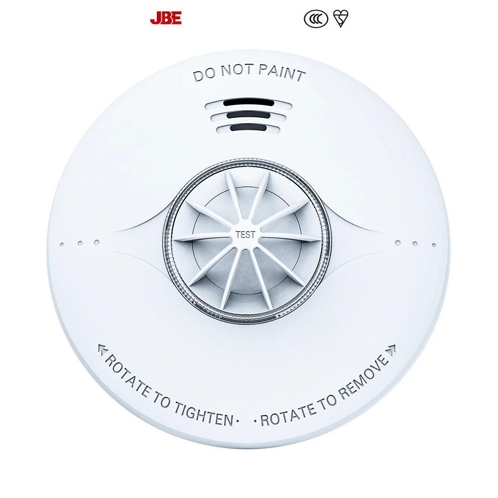 Fire Smoke Detector Alarm Wireless Heat Detector Smoke And Carbon Monoxide DetectorCombination (1 Set Contains 6 Pc)