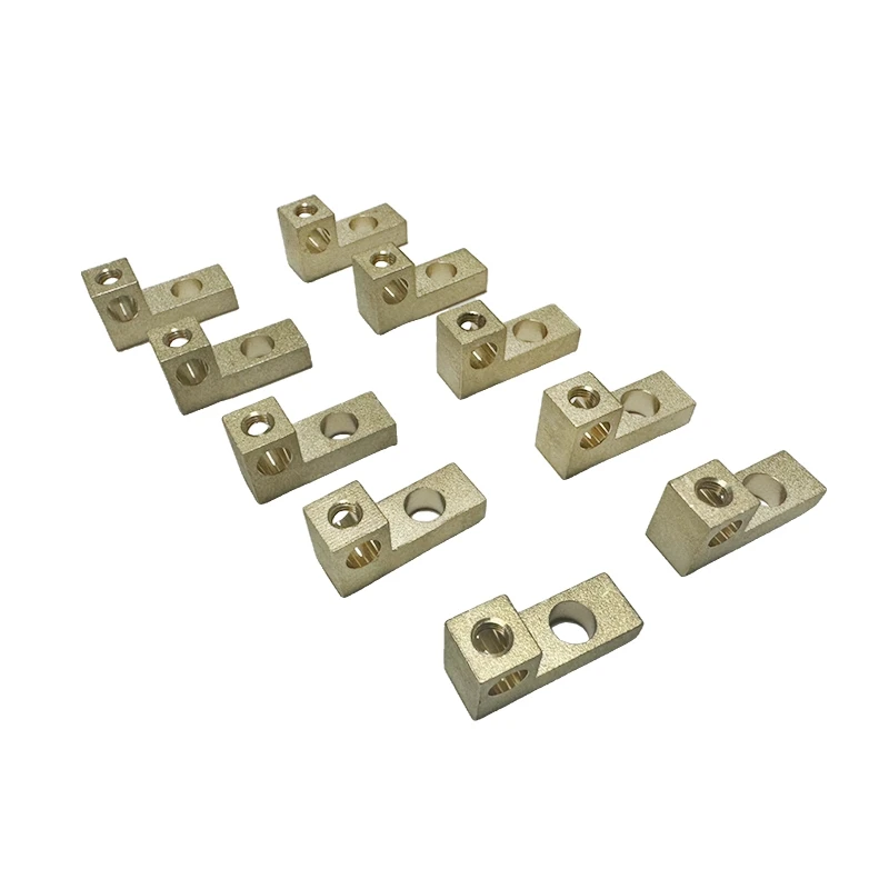Custom switch socket block connector brass screw brass terminal block for PCB welding