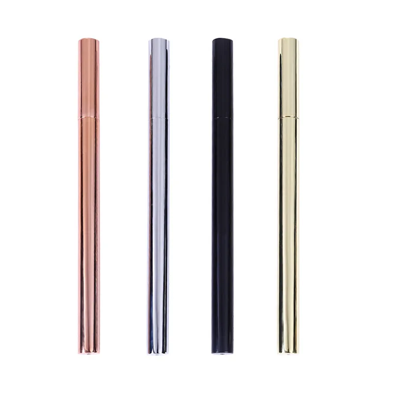 Full rose gold full chrome metal pen round barrel metal gel ink pen