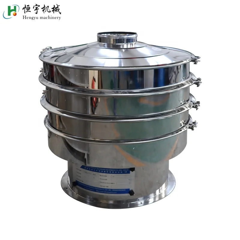 Automatic High Accuracy 2 Layers Glass Powder Graphite Carbon Steel Rotary Vibratory Sieving Sieve Screen