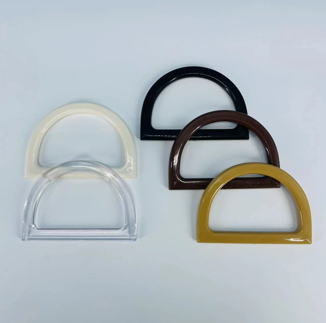 Meetee DIY Bag Handbag Accessories Resin D-shaped Bag Carrier Replacement Handle