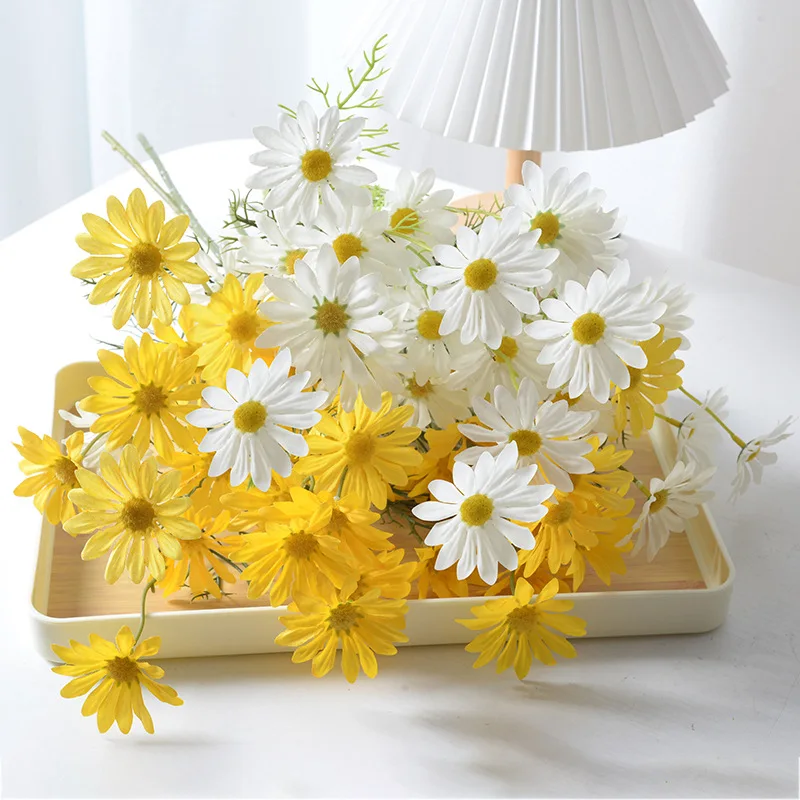 Wholesale High Quality Mini Daisies Flower Artificial Small Fresh Floral Bunch Artifical Single Daisy Flower