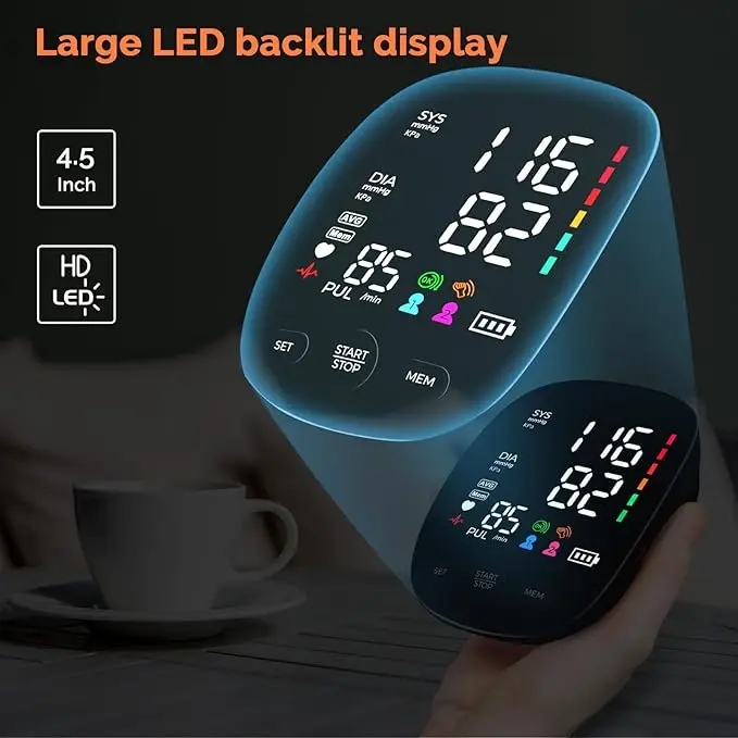 Upper arm digital blood pressure monitor free sample professional smart Bluetooth blood pressure monitor arm type