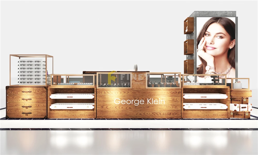 Kiosk Mall Display Retail Watch Store  Decoration Design Watches Mall Kiosk Design Kiosk For Watch