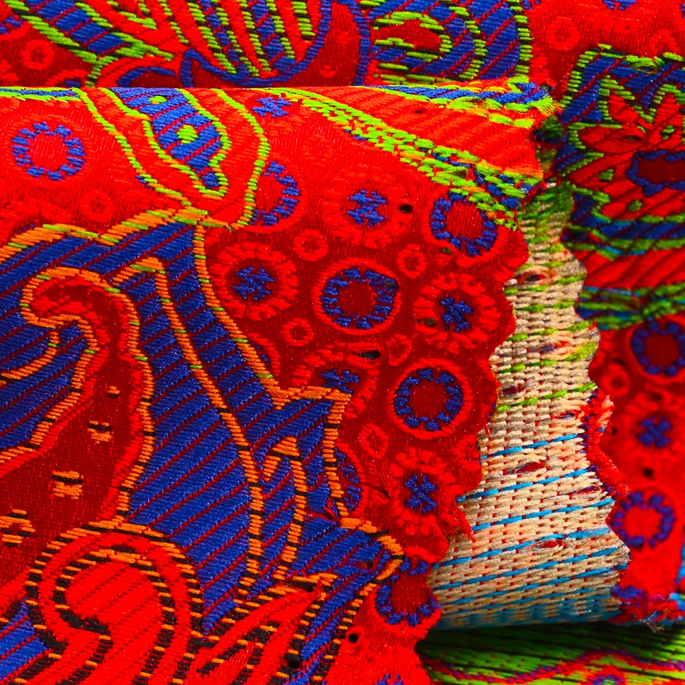 YiLi Garment Woven Polyester Lurex Upholstery  Jacquard Brocade Fabric Price