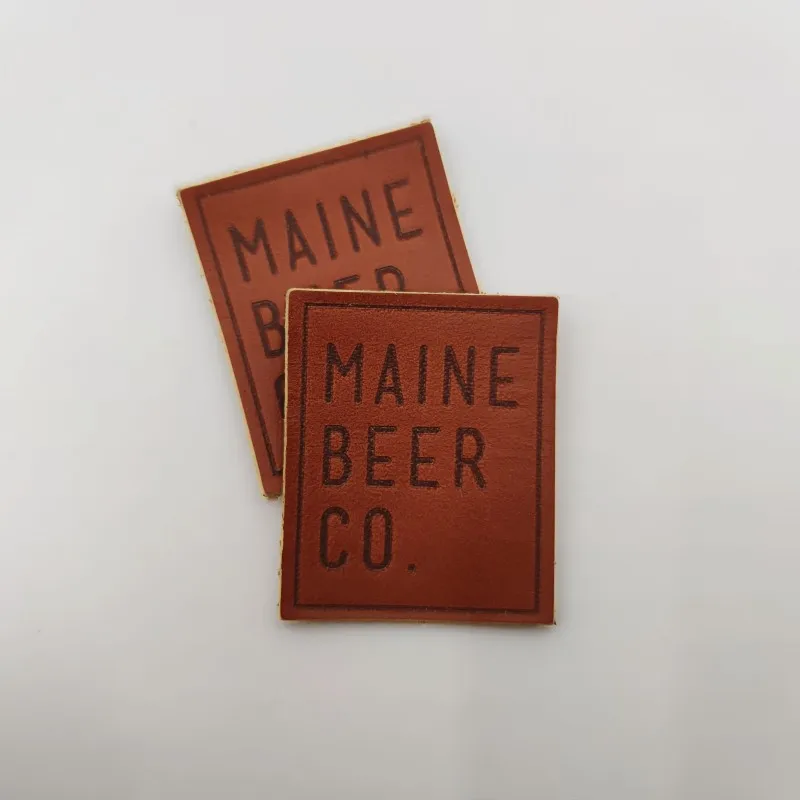 OEM Labels Factory Custom Heat Press Name Logo Genuine Leather Jacket Clothes Patches with Iron on
