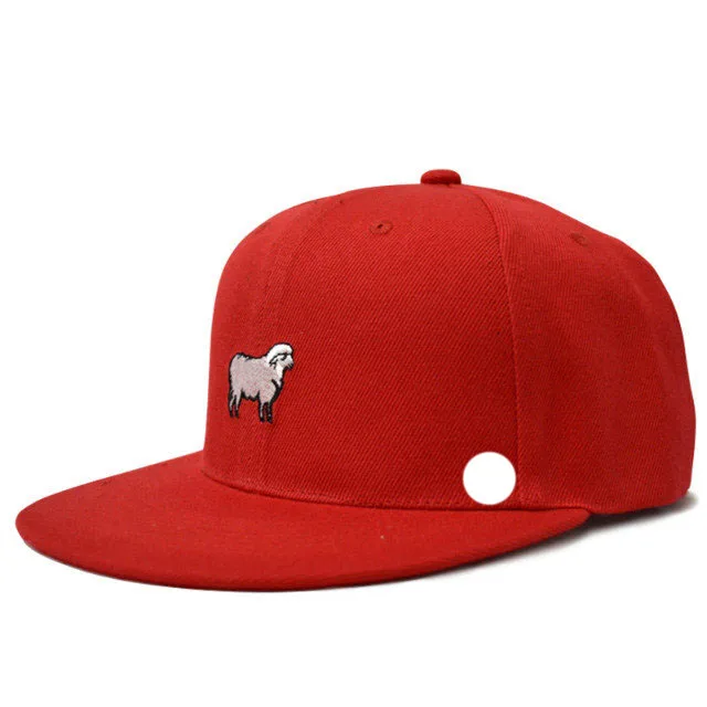 Wholesale High Quality Best Price Custom Design Fashion OEM Red Plain Yupoong 6 Panel Snapback Hat
