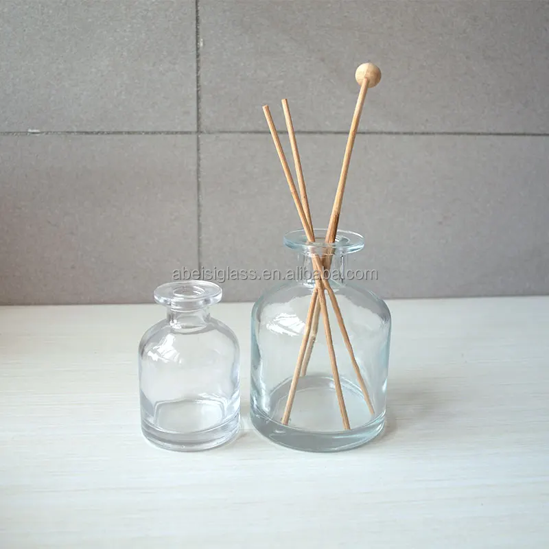 5 Fl Oz Transparent Green Glass Reed Diffuser Bottles Fiber Sticks Diffuser Bottles Diffuser Jars Aromatherapy Storage Container