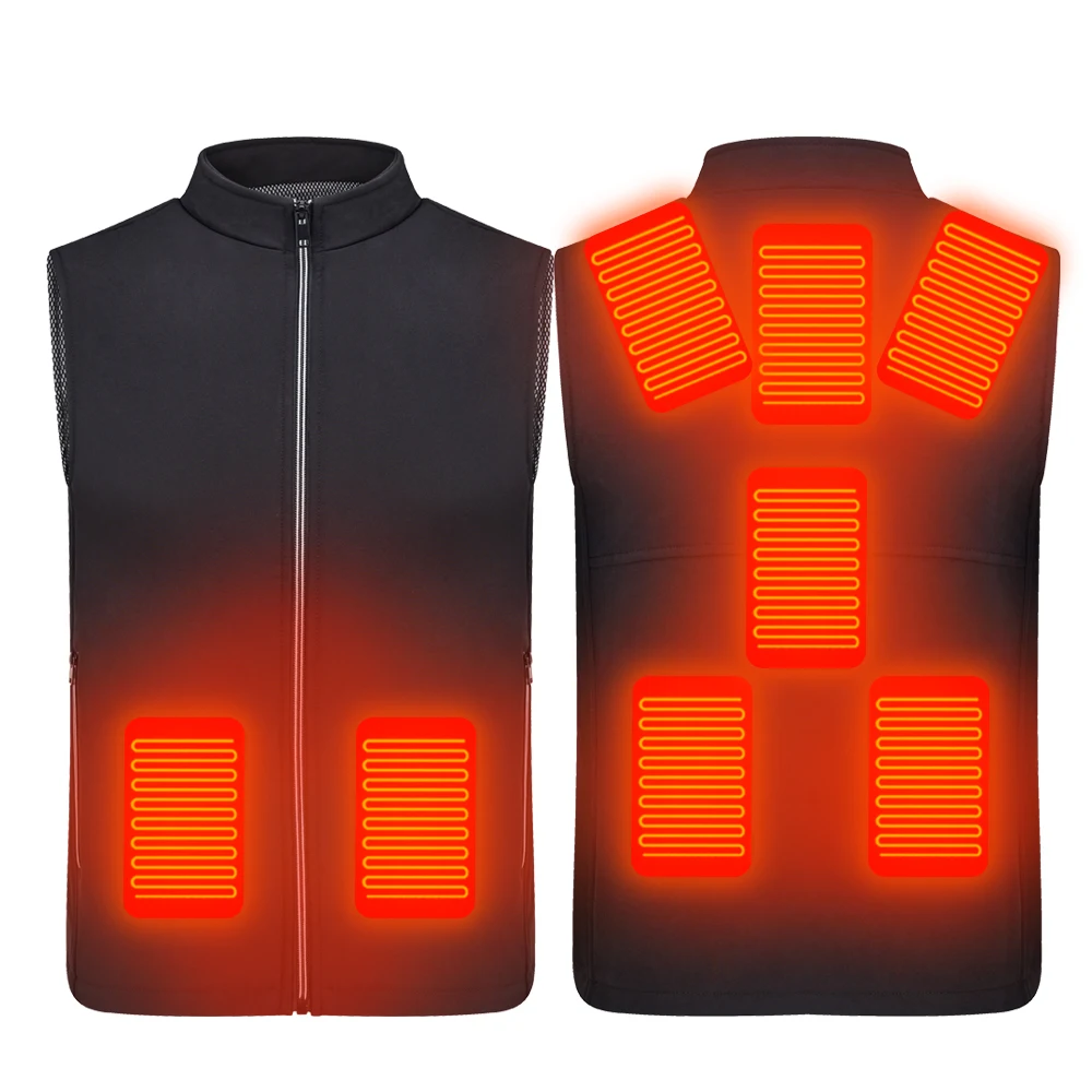 Hot sale Utility Winter USB Recharge battery electric heated Vest Men Women Outdoor warming jacket with heating