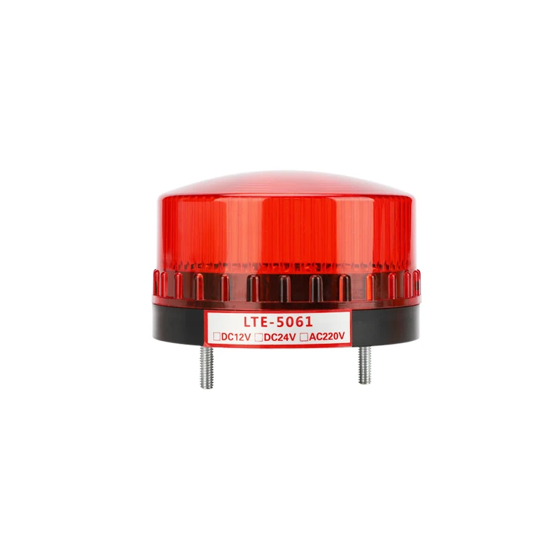 LTE-5061 Mini led warning light silent flashing warning strobe light AC 220V waterproof beacon led warning safety light
