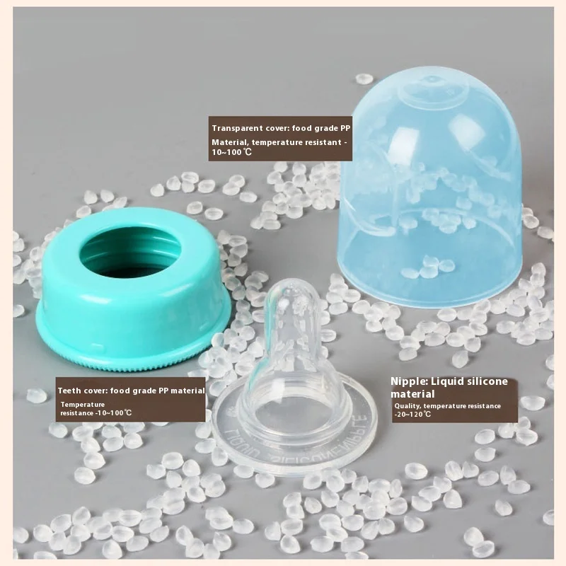 250ml Anti-Colic Baby Feeding Bottle Food Grade Plastic PP Standard Diameter Newborn Infant Product for Outdoor Activities