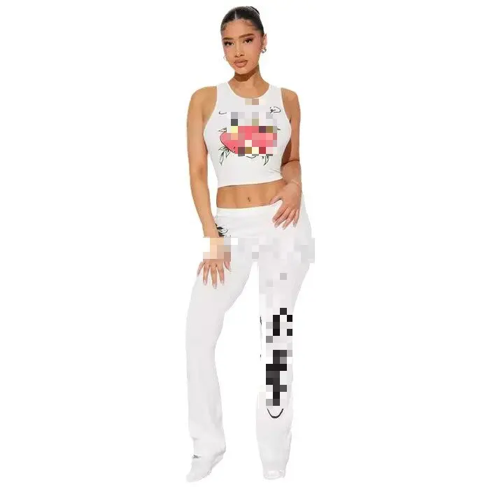 Sharee Summer New Arrival Vacation Sexy Two Pcs Set Mesh Crop Top Bra Long Bandage Skirts See Through 2 Piece Set Women