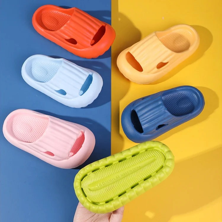 
New Arrivals 2021 Slippers Boy Girl Home Shoes Summer Toddler Flip Flops Soft Bottom House EVA Kids Slipper Beach Family Shoes 