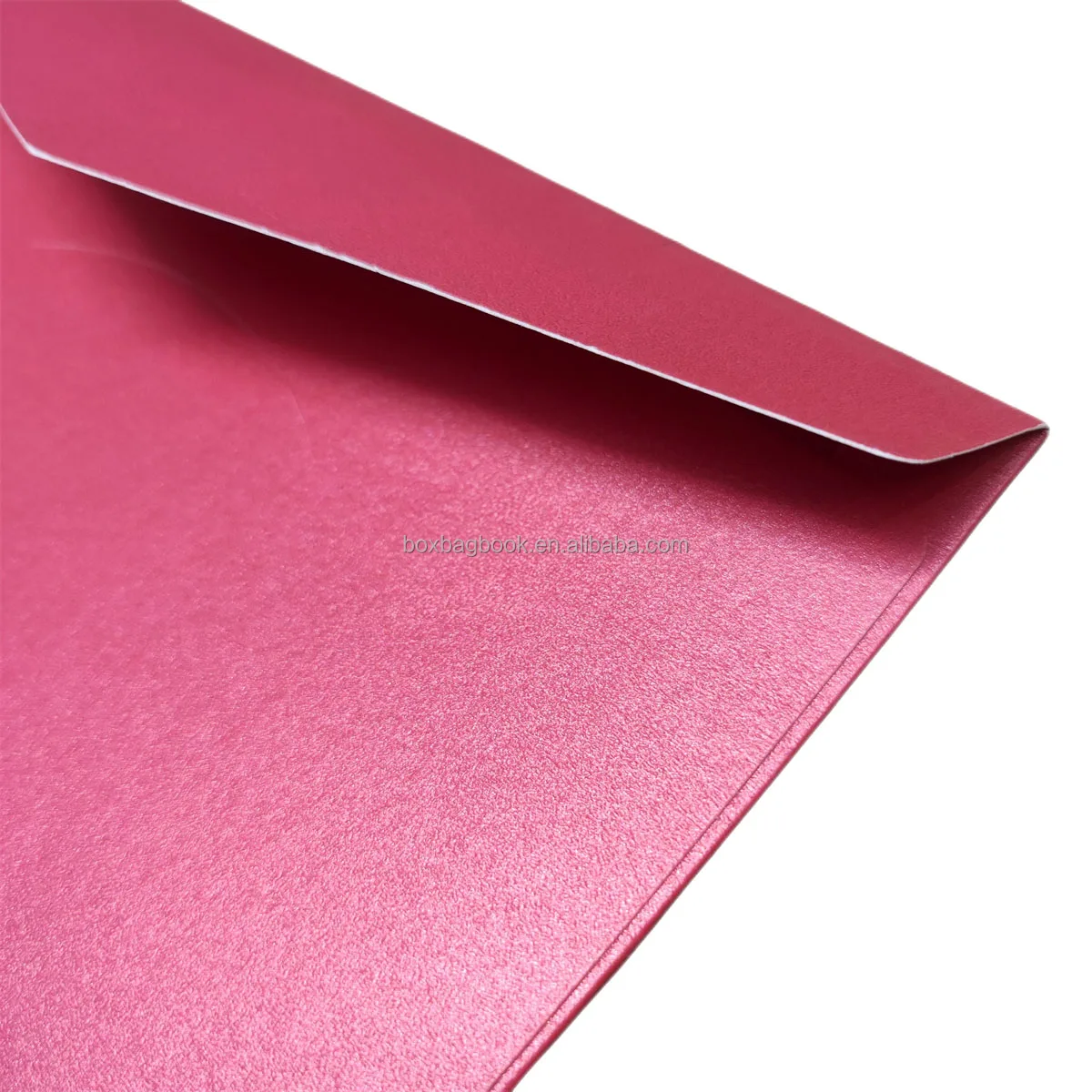Guangdong Fancy Pink Red Thick Pearl Paper Cheap Courier Letter Post C7 Wallet Envelope Packaging Factor for Wedding Invitations