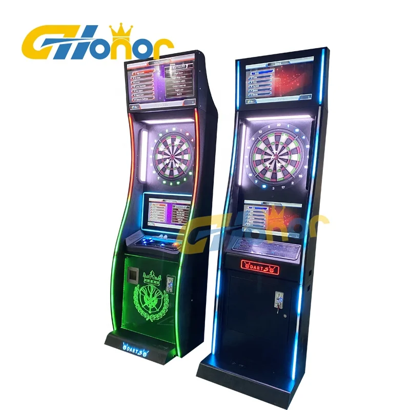 Indoor Bar Club Amusement Center Coin Operated LCD Monitor Dart Game Board Fighting Electronic Stand Darts Game Machine