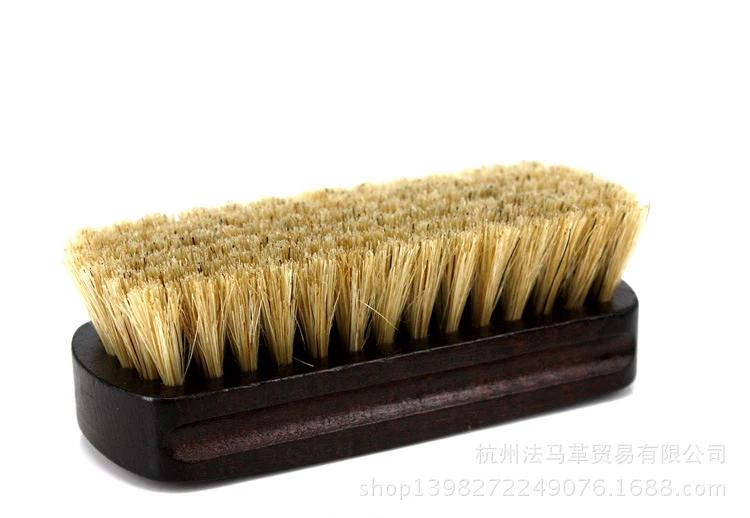 
Horsehair Shoe Shine Brushes with Horse Hair Bristles for Boots, Shoes & Other Leather Care 