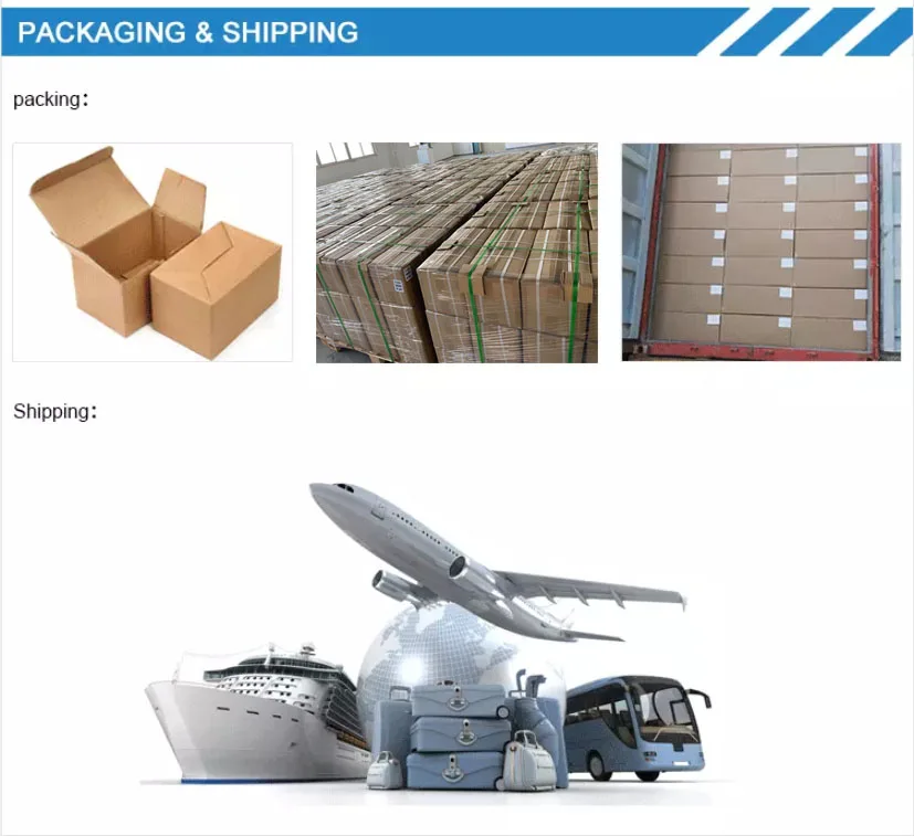 Packing and shipping