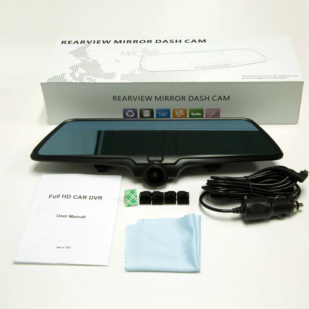 5 inch IPS touch screen car drive recorder 360 degree panoramic camera