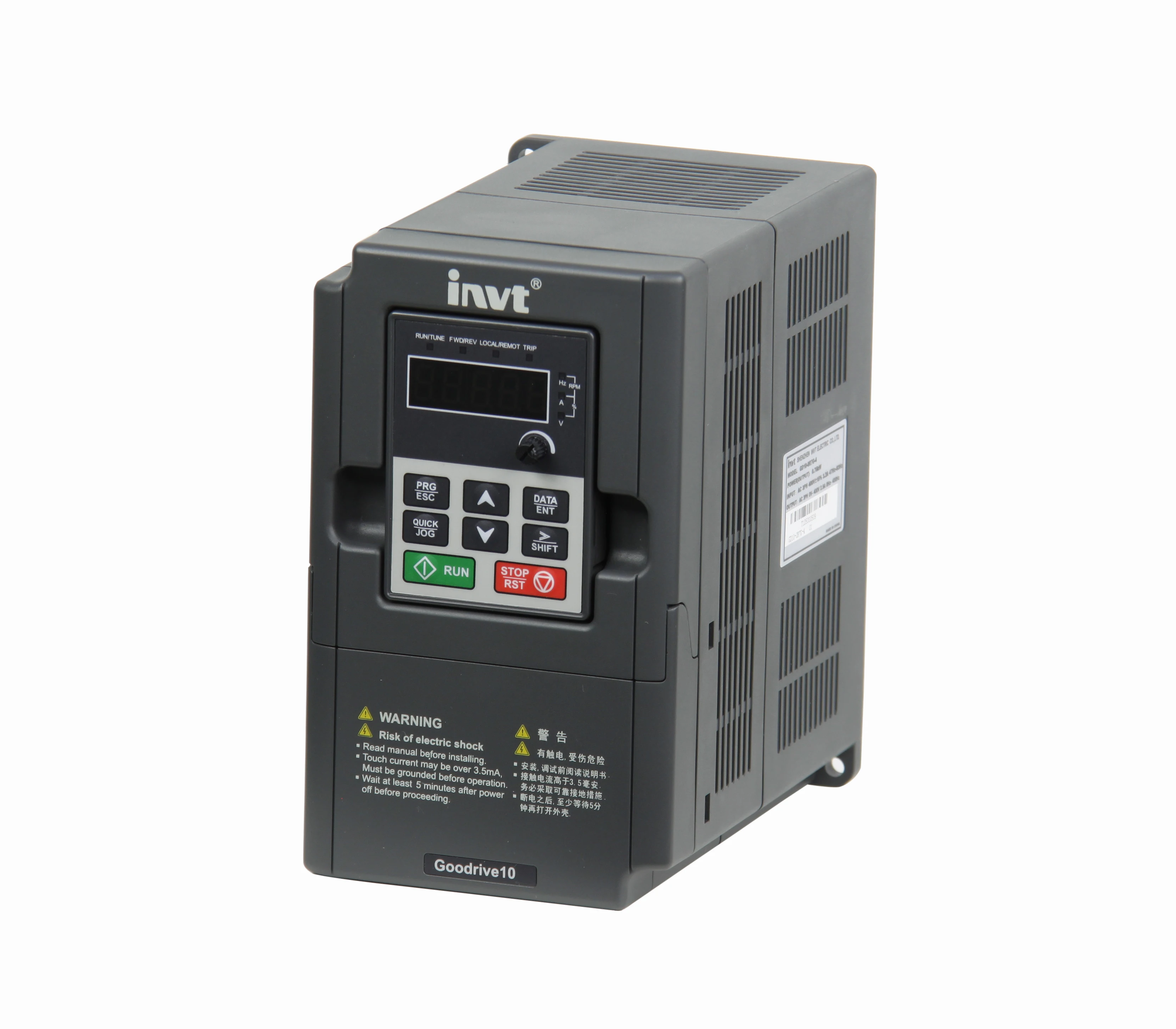 China Top1 Brand INVT Single Phase 220V 0.75kw AC to DC to AC Variable Speed Drive for Water Pump