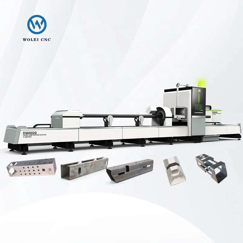 sheet metal fabrication tube fiber laser cutting machine service automatic Loading and Unloading bevel cutter pipe for sale