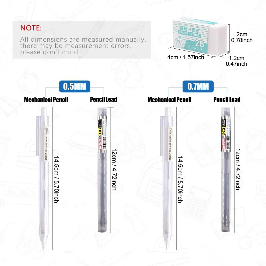 16 Pieces Measuring Templates Building Formwork Stencils Geometric Drawing Rulers and Triangular Architect Scale Ruler