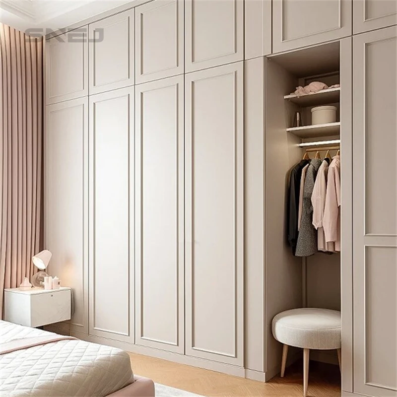 Wooden Luxury High Quality Wardrobe from China Bedroom Wardrobe Modern Bedroom White Simple Style Furniture Wardrobe