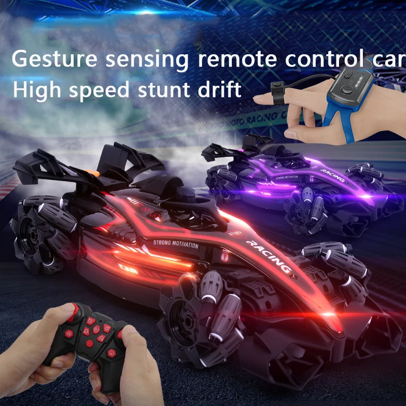 4WD Stunt Spray Karts RC Racing Car Toys Gesture Sensor Remote Control Drift Vehicle Toys Boy Gifts Radio Control Truck Toy