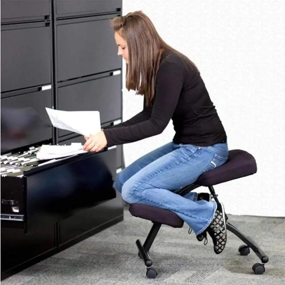 Современное эргономичное офисное кресло на коленях из стали для мобильного телефона