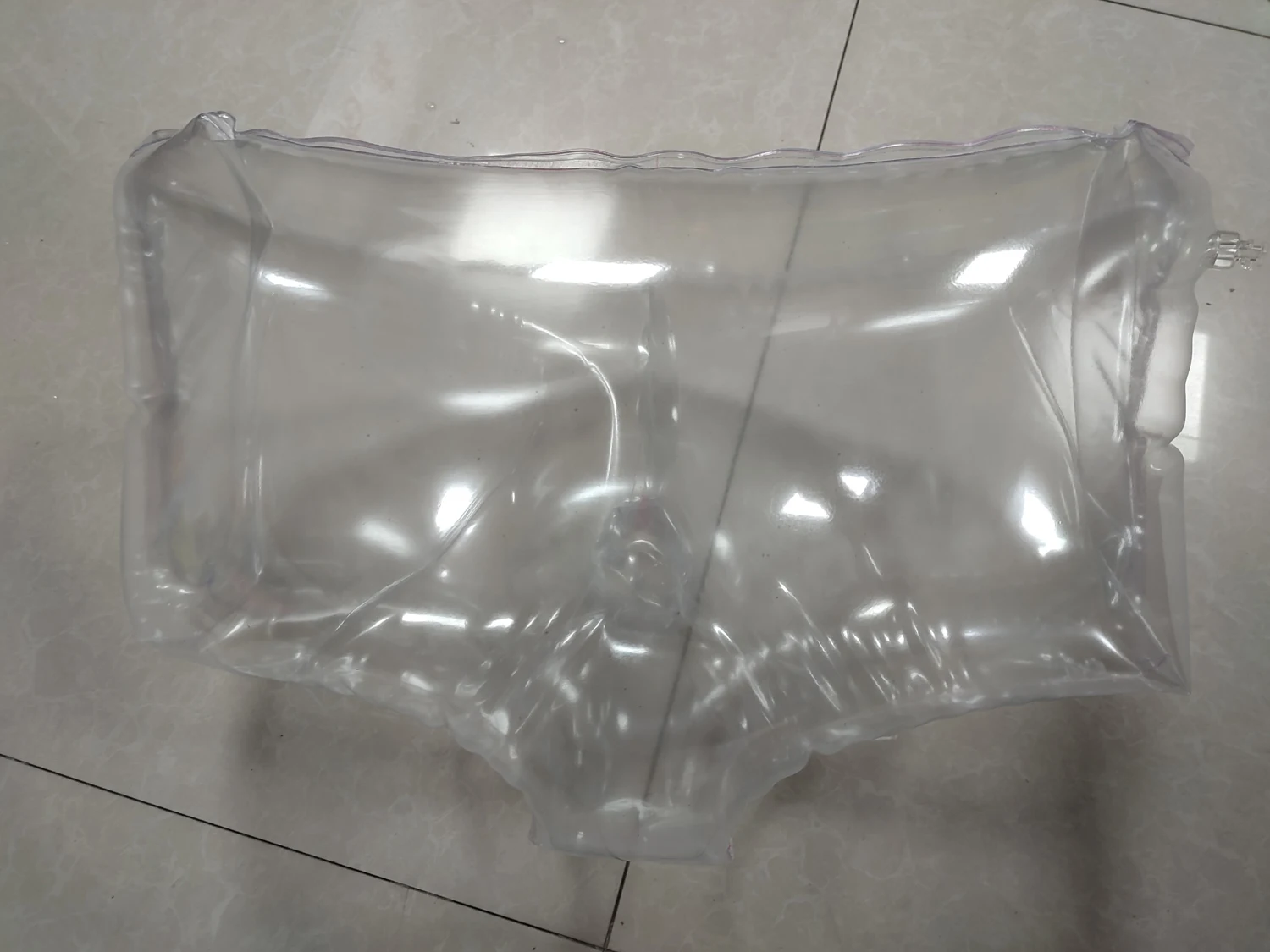 Customized High quality PVC inflatable adult transparent shorts with SPH for man
