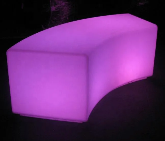 Waterproof IP64 plastic dubai bar furniture led/hotel illuminated led furniture bar