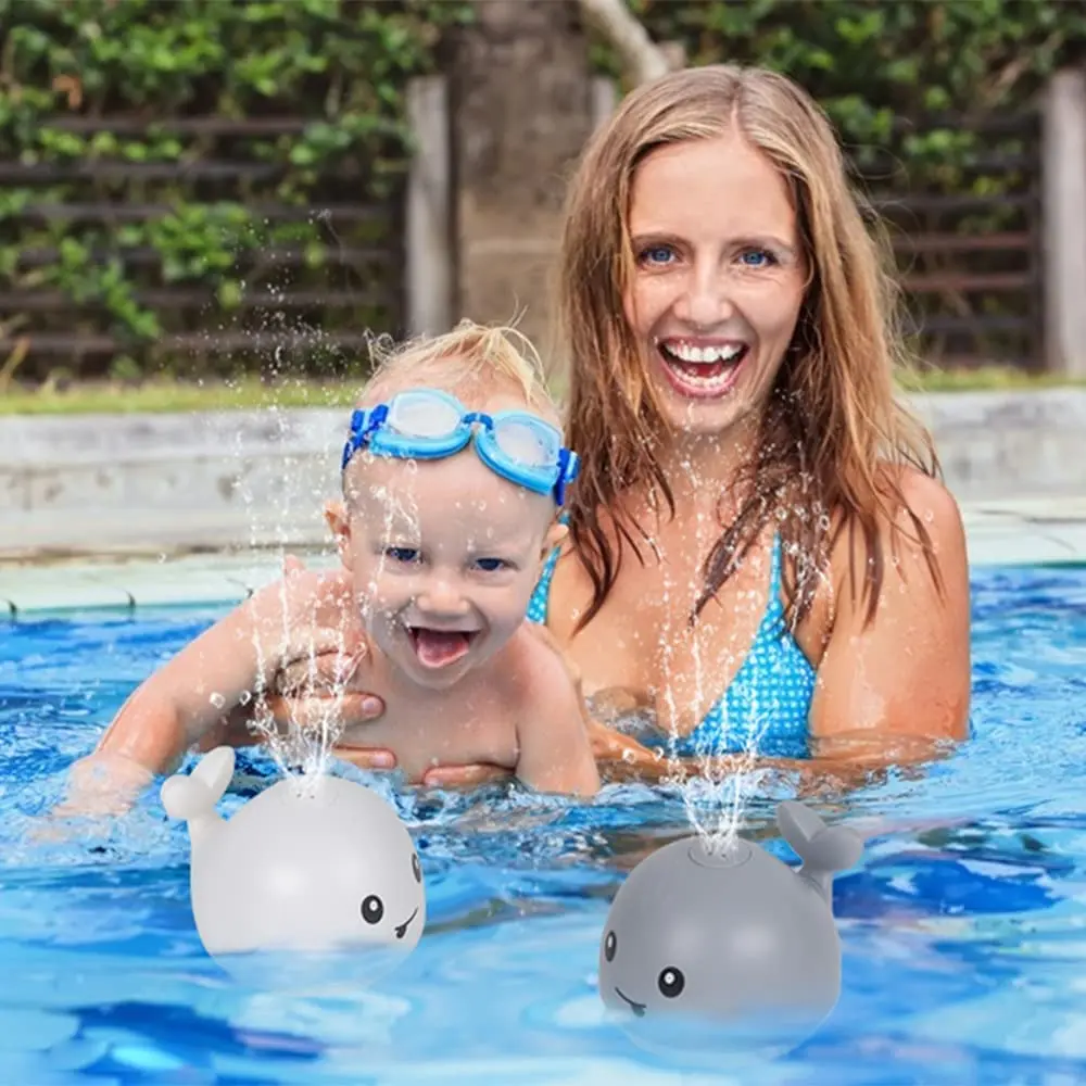  Water Spray Whale Light Up Bath Toy Fountain With Colourful Led Lights Automatic Sprinkler For