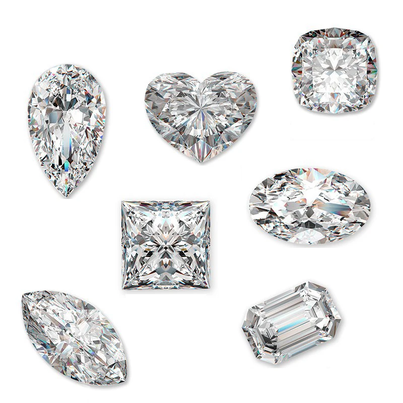 Wholesale D Color Pure White GRA Certified Irregular Oval Emerald Cushion Heart Radiant Pear Assche Cut Loose Moissanite Diamond