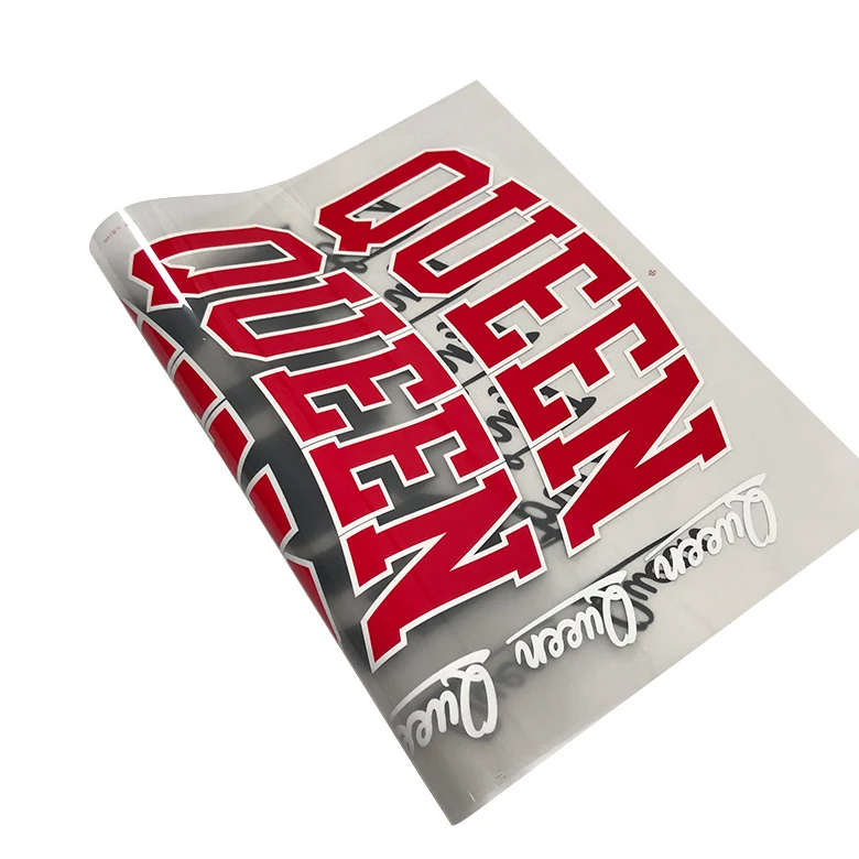 2024 digital printing iron on sticker custom heat transfer logo for clothing