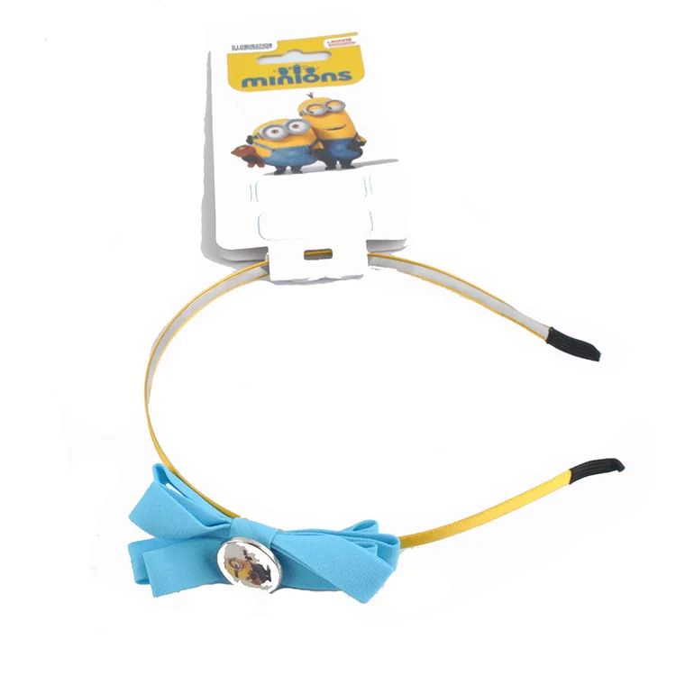 Latest design resin charm plastic baby hair band with iron clip for girls