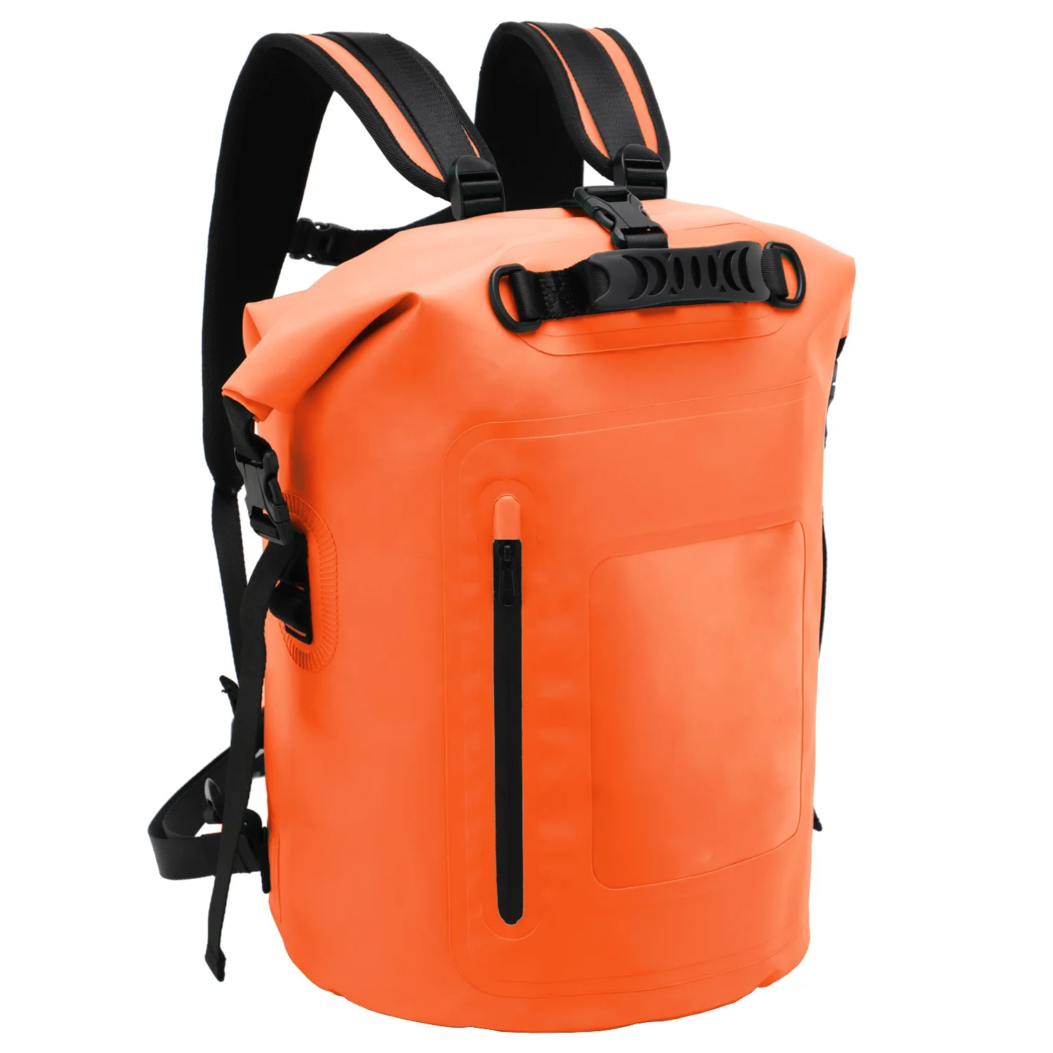 
Big Capacity Waterproof Sports Backpack Roll Top Dry Bag padded back support and cushioned adjusted straps 