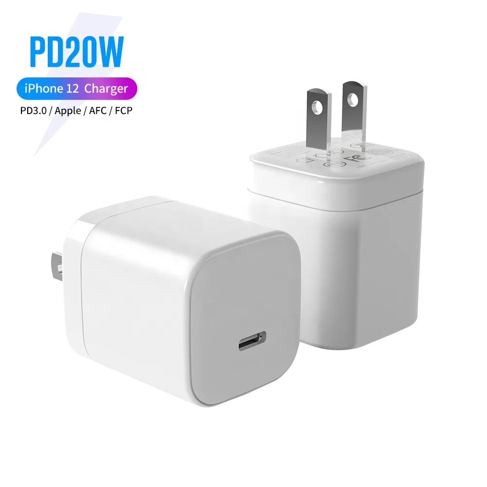 PD Charger 20W PD 3.0 USB C Wall Charger Fast Charger for cell phone iphone11, 12, 13 Huawei Samsung Xiaomi