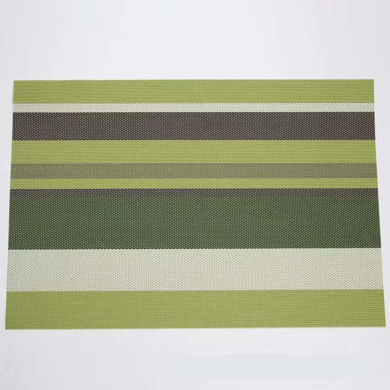 Rectangle Custom Plates Mats PVC Placemat Table Mat Dining Table Plastic Vinyl Woven Placemat For Restaurant Luxury Designs