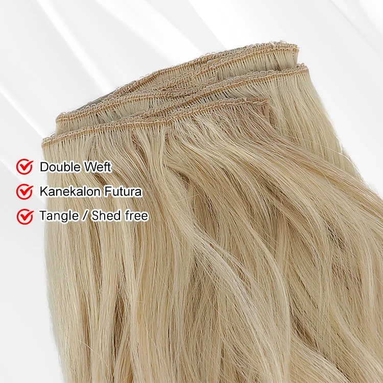 Julianna Futura Fibre Protein оптовая продажа картонная упаковка 24 дюйма 150 г Зажим 7 рыхлый кудряющий Синтетический зажим для наращивания волос