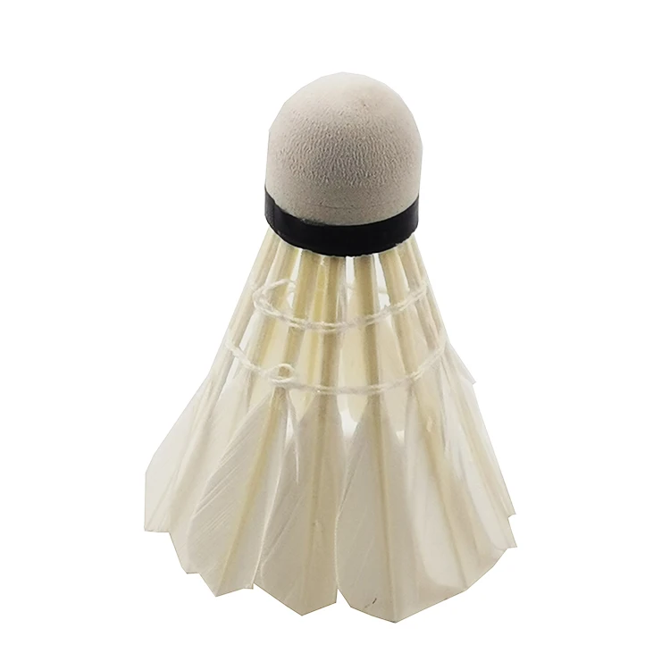 
oem high quality professional sports goose feather badminton shuttlecocks set 