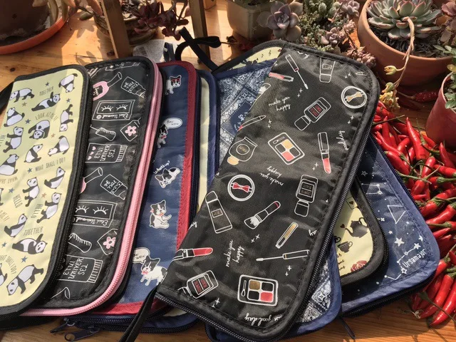 Waterproof Polyester Zipper Folding Sunny Umbrella Storage Bag Travel Water Cup Bag