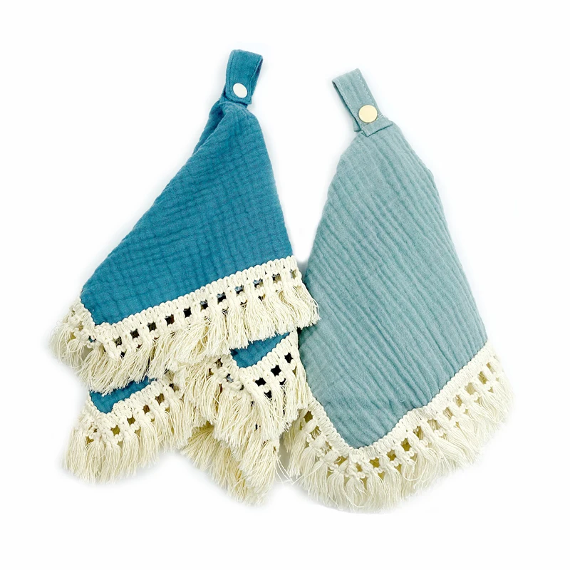 High quality Baby 100% Organic cotton muslin comforter security blanket